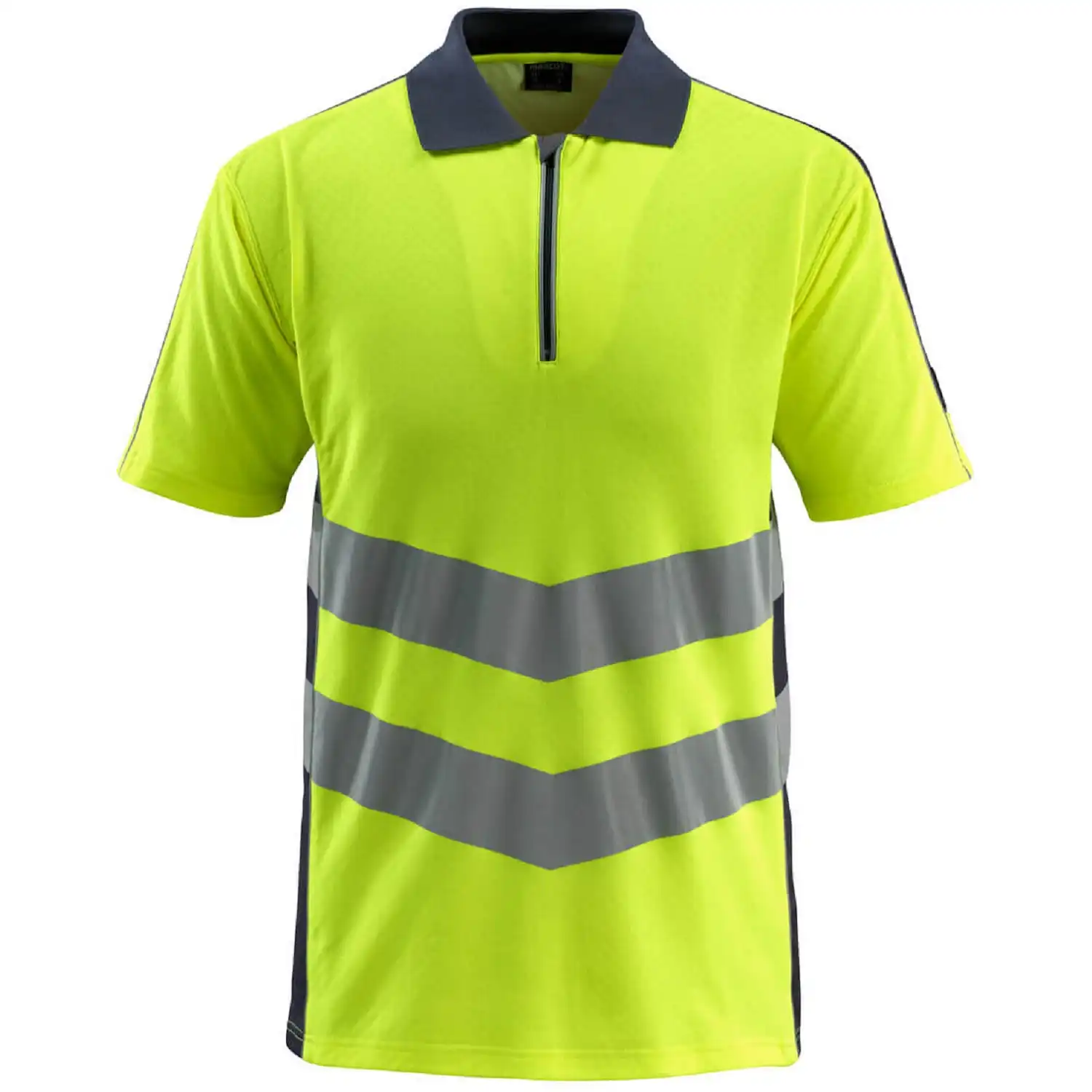 Warnschutz Polo-Shirt "MURTON" Safe Supreme UV-Schutz in gelb/schwarzblau, XXL - Bild 1