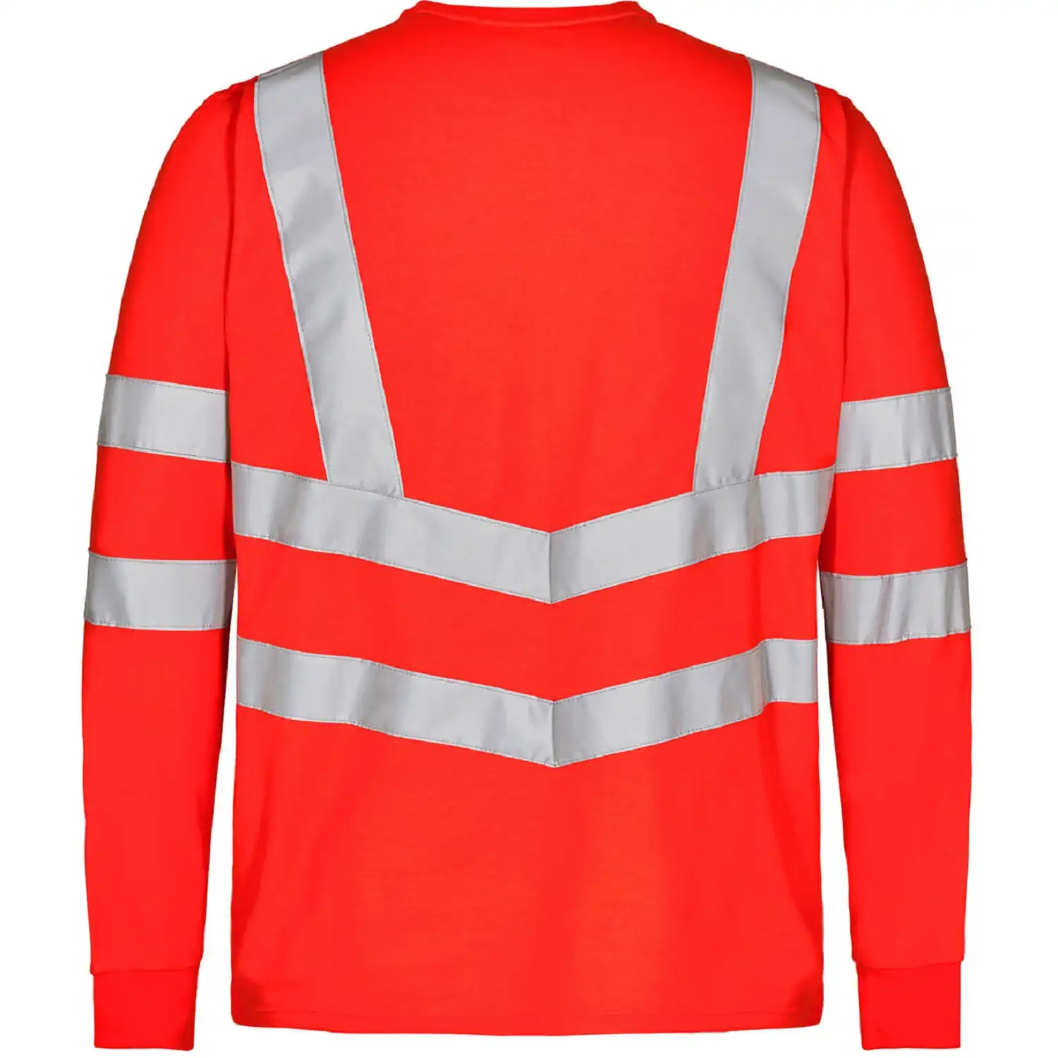 Warnschutz Grandad Langarmshirt "9548-182" Safety Kl. 3 in Rot, L - Thumbnail 2