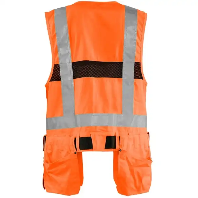 Warnschutz Montageweste "3032" in Orange, 3XL - Thumbnail 2