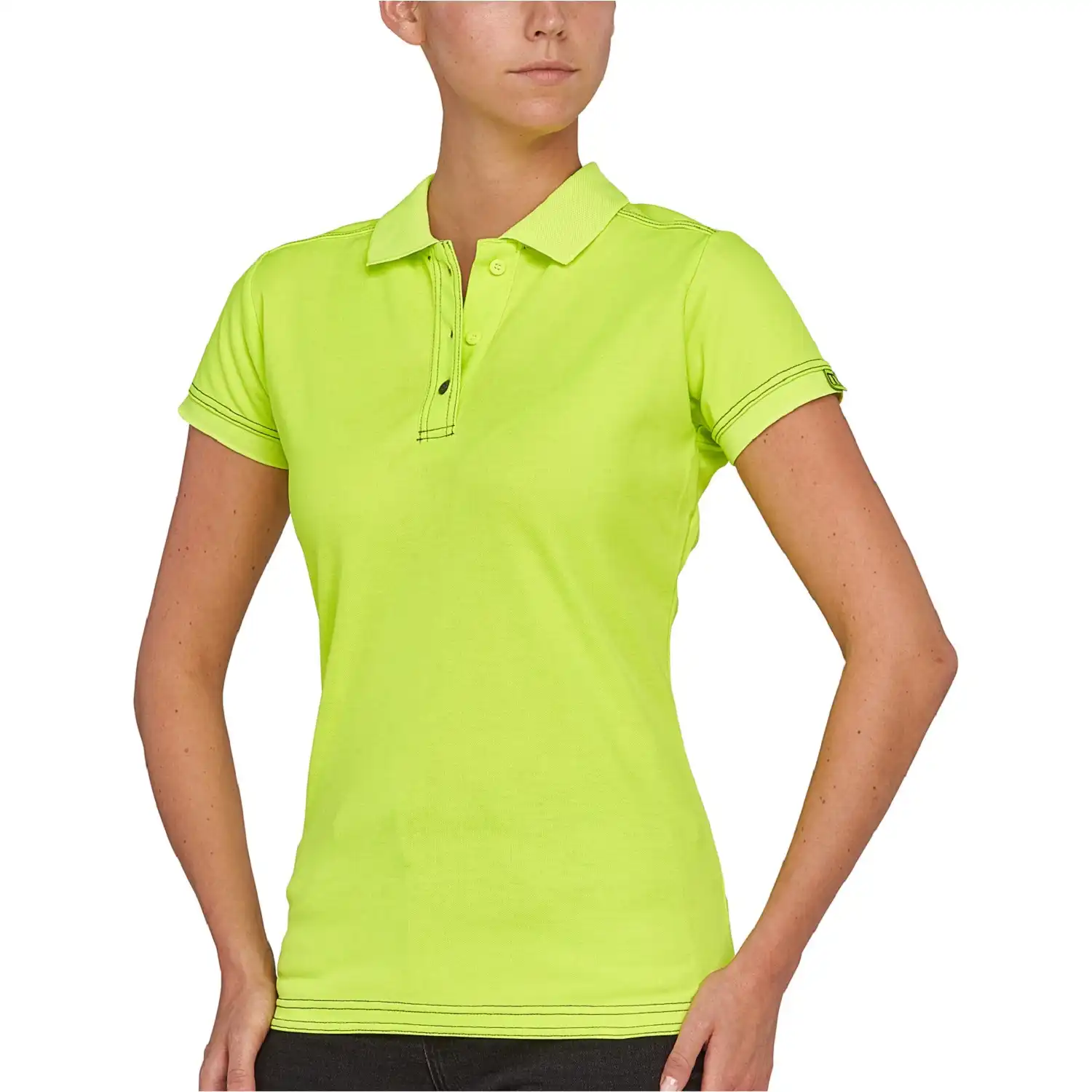 Damen Poloshirt "SIGNATURE POLO" in grün/grau, XS - Bild 1
