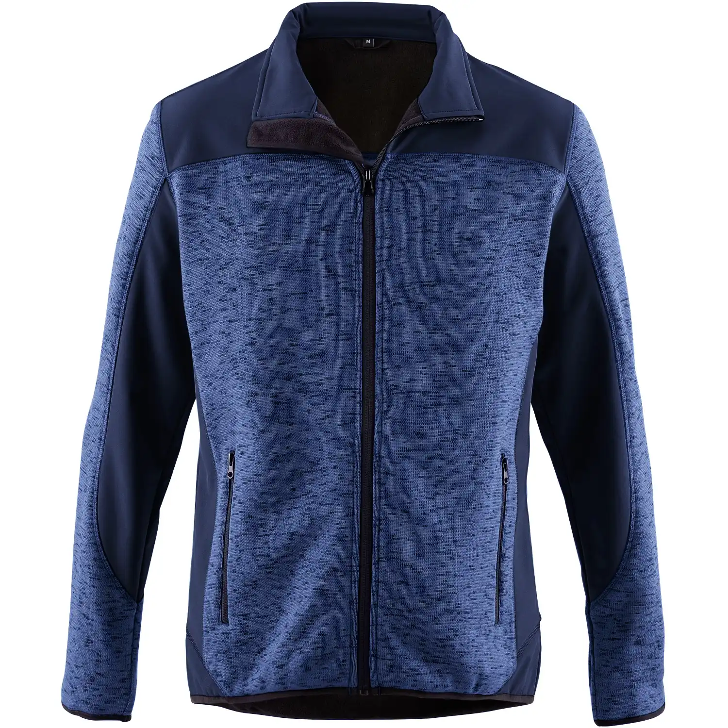 Strickfleecejacke "ESSENTIAL" in kornblau/hydronblau, XL - Thumbnail 1