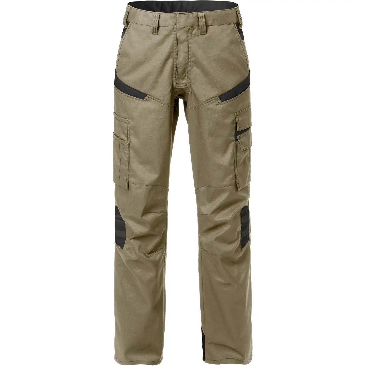 Damen Servicehose "2554 STFP" Fusion Skarup in khaki/Schwarz, R50 - Thumbnail 1
