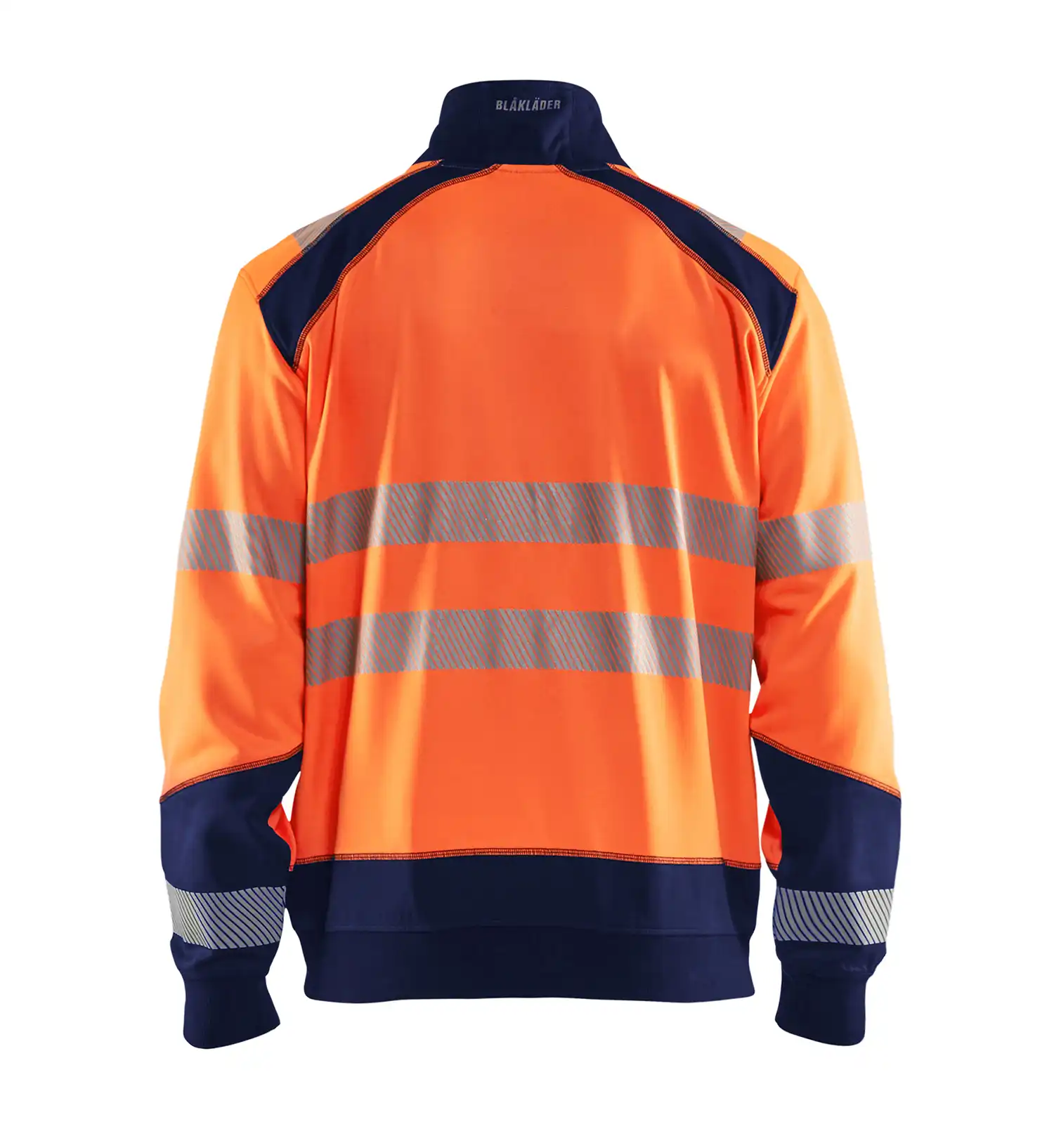 Warnschutz Zip-Sweatshirt "3556" in orange/marine, 3XL - Thumbnail 2