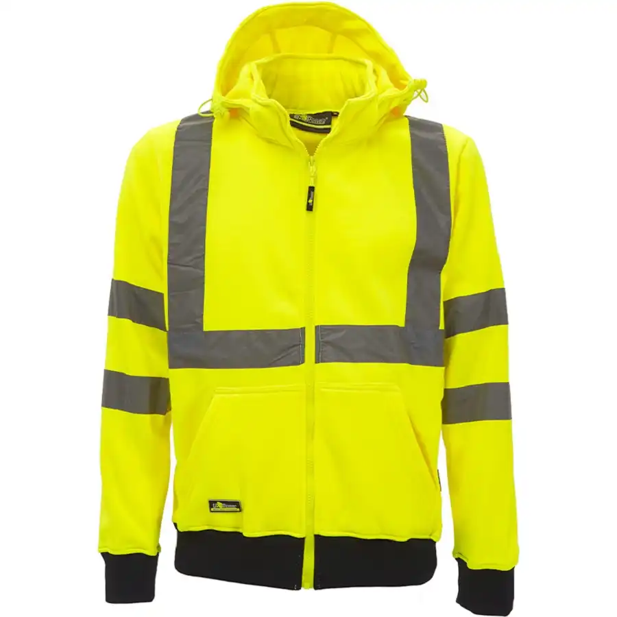 Warnschutz Kapuzen-Sweatjacke "MELODY" in yellow, S (DE size: XS) - Thumbnail 1