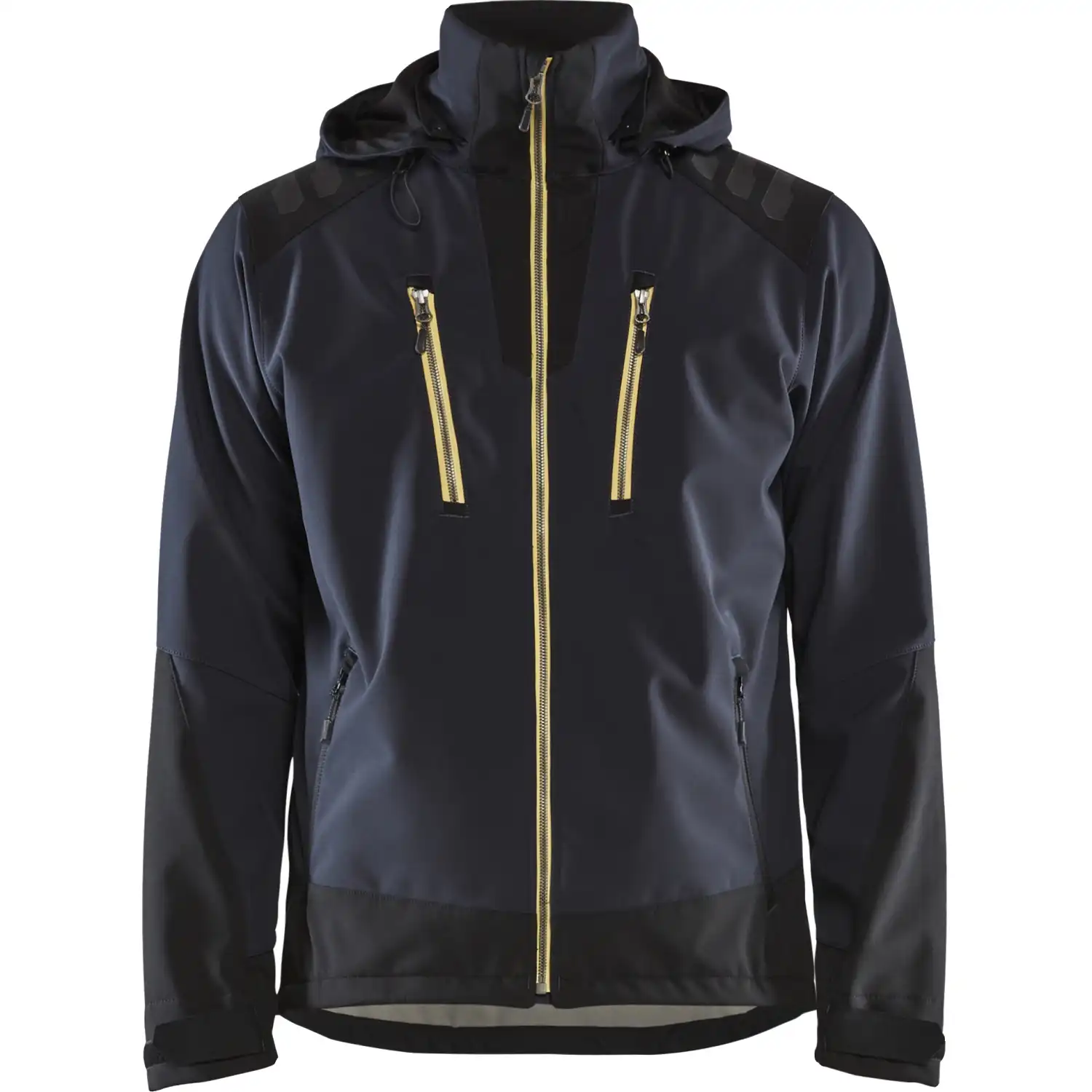 Softshelljacke "4749" in dunkelblau/gelb, XXL - Bild 1
