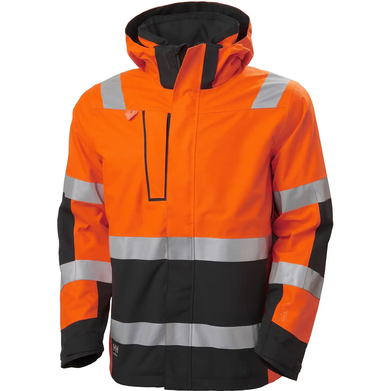 Warnschutz Regenjacke "Alna 2.0" in orange/schwarz, XL - Thumbnail 1