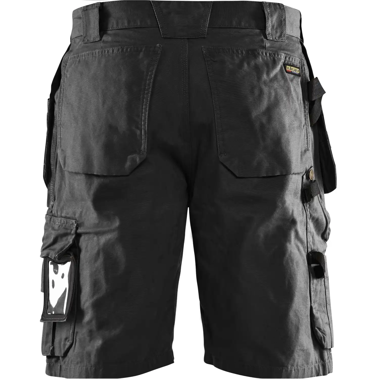 Handwerker-Shorts "1534" Canvas in schwarz, C60 - Thumbnail 2
