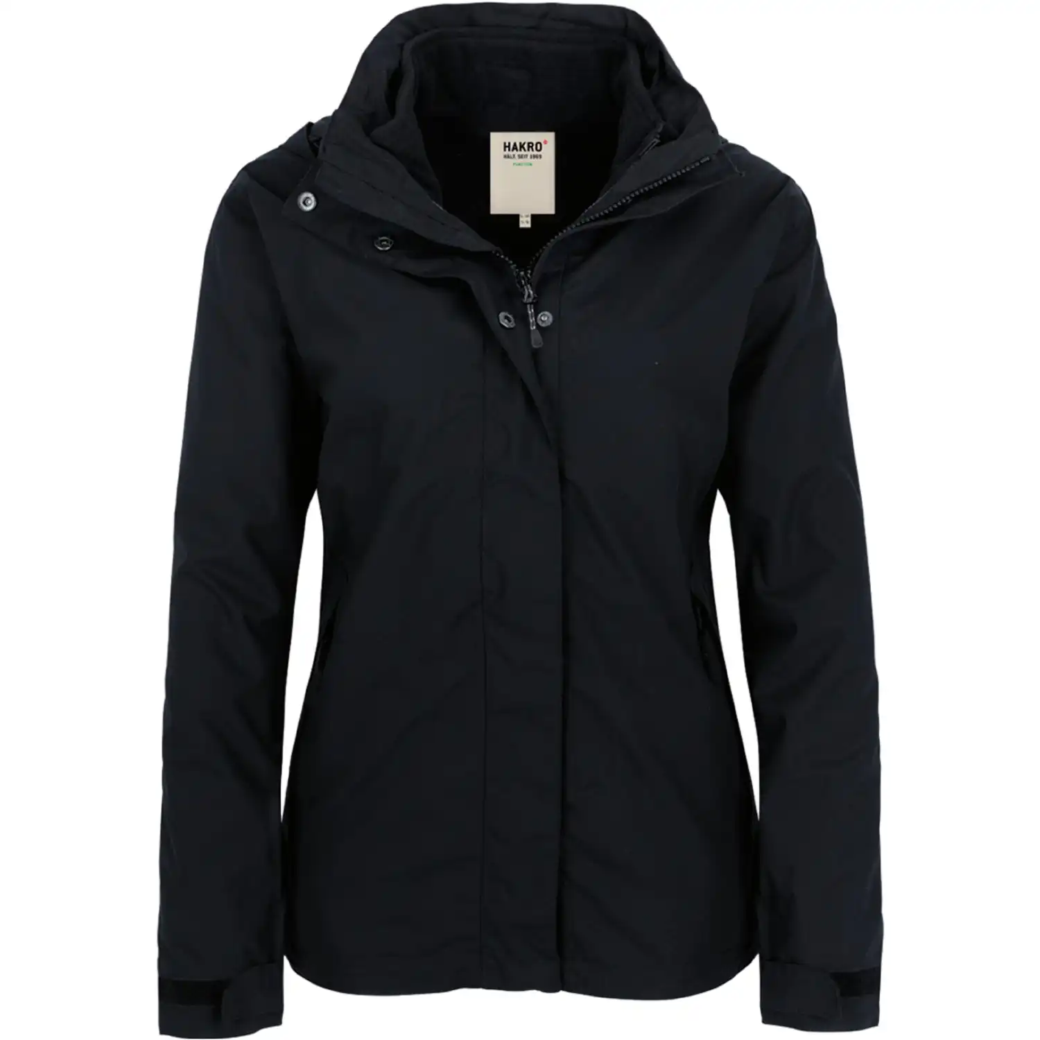 Damen Active-Jacke "ASPEN" mit Fleece "253" in schwarz, L - Bild 1