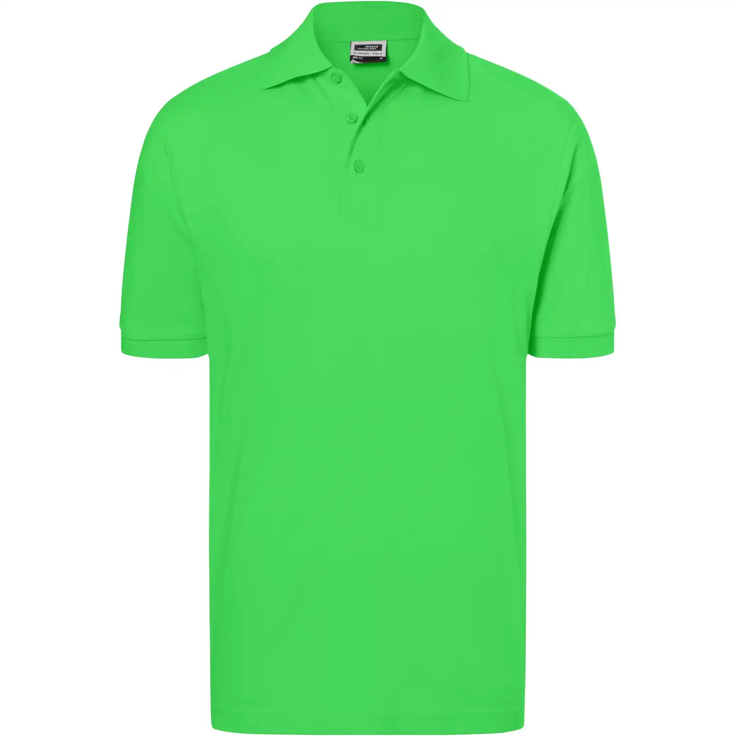 Polo-Shirt Classic "JN070" in lime-green, XL - Thumbnail 1