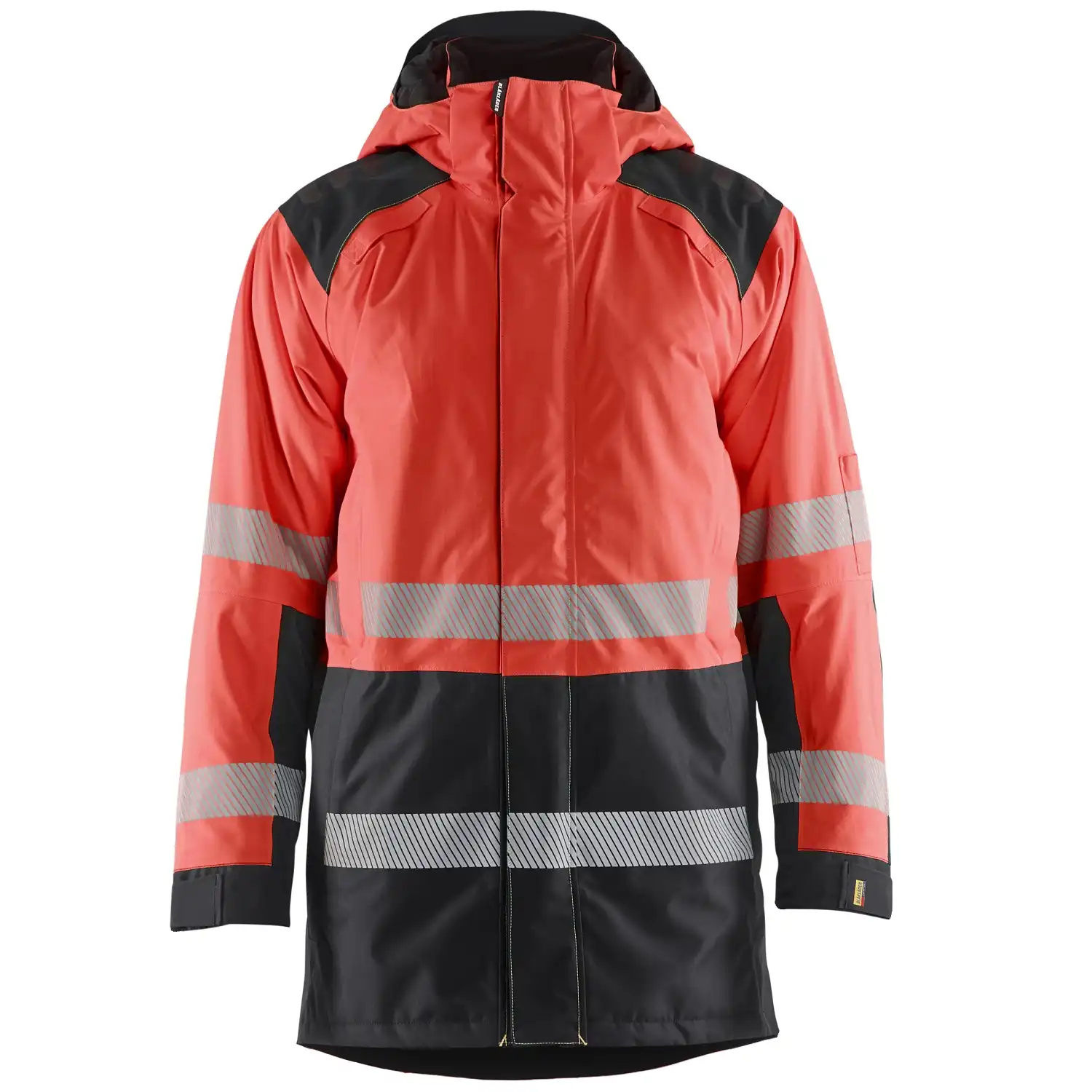Warnschutz Winterparka Kl. 3 "4457" in rot/schwarz, XL - Thumbnail 1