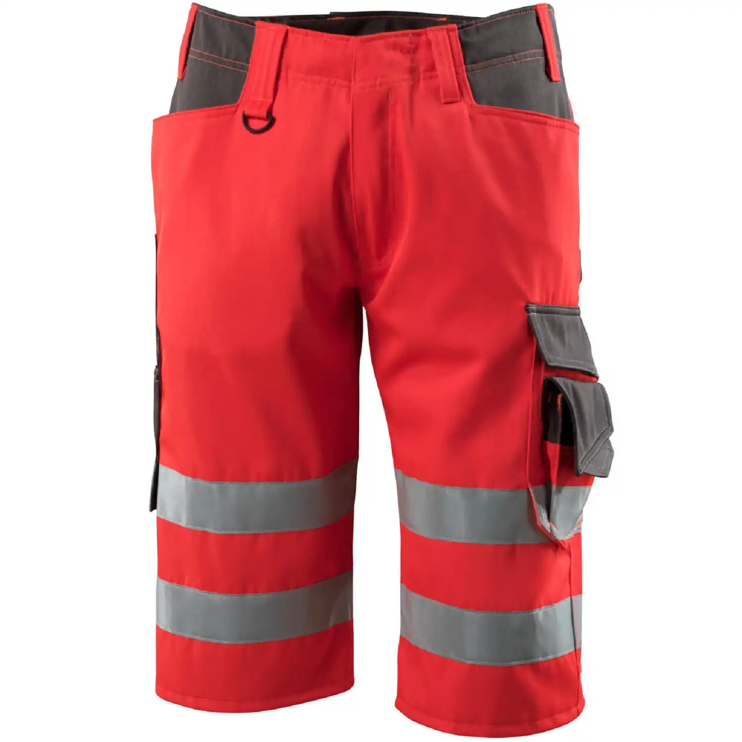 Warnschutz Piratenhose "LUTON" Safe Supreme in rot/dunkelanthrazit, C56 (EU 56) - Thumbnail 1
