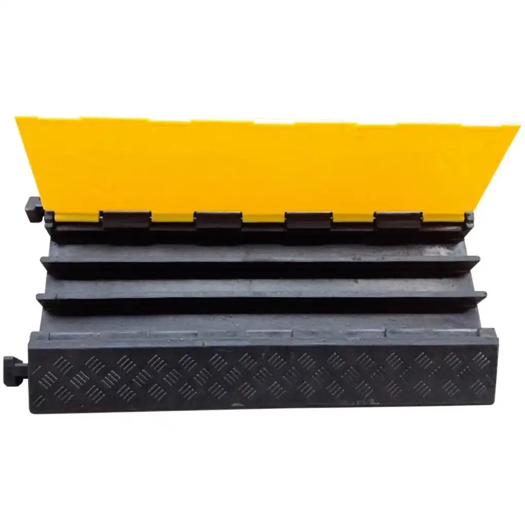 Kabelbrücke mit 3 Kanälen und Deckel | 900x500x70mm - Thumbnail 1