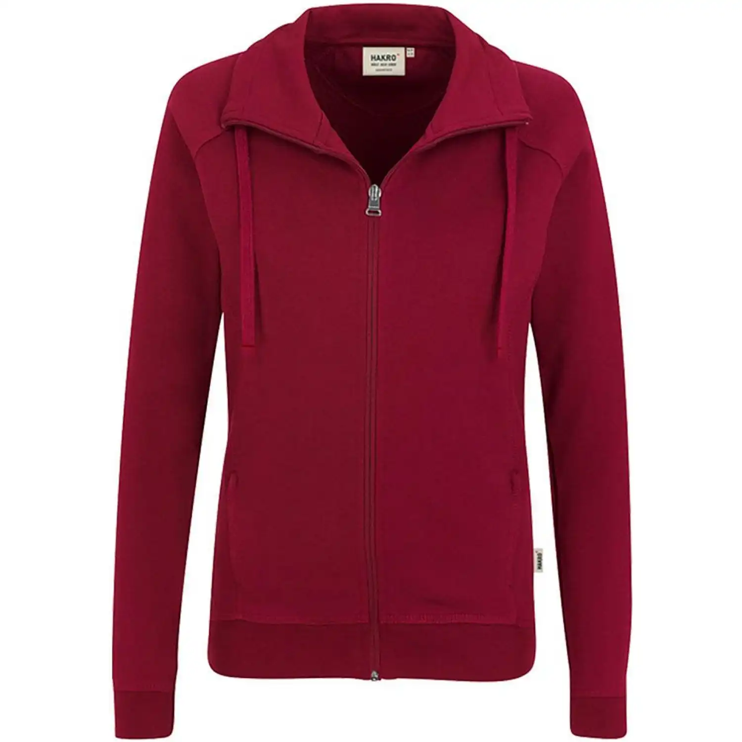 Damen-Sweatjacke College 406 in weinrot, XL - Bild 1