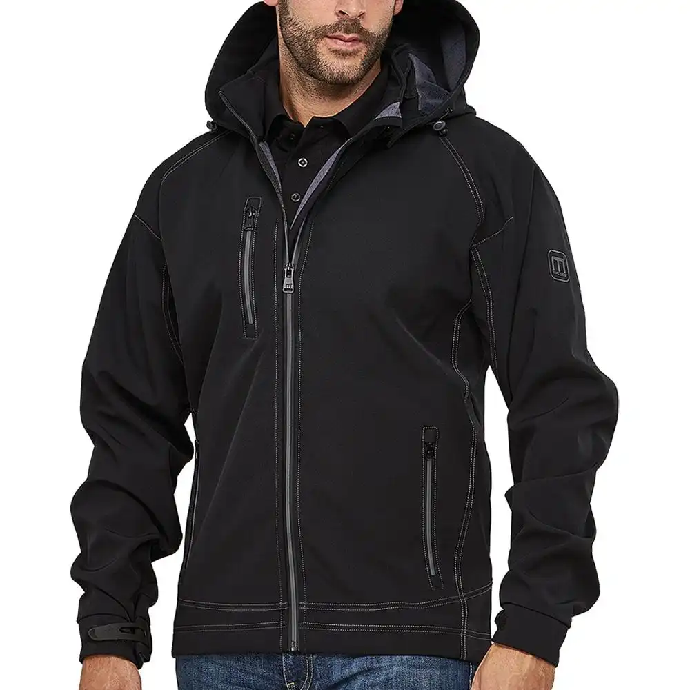 Softshelljacke "TWOTONE TECH" in schwarz/grau, L - Bild 1