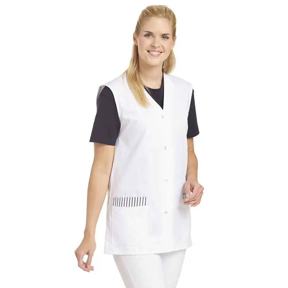 Westenkasack Ärmellos "09/515" in L, Weiß - Bild 1