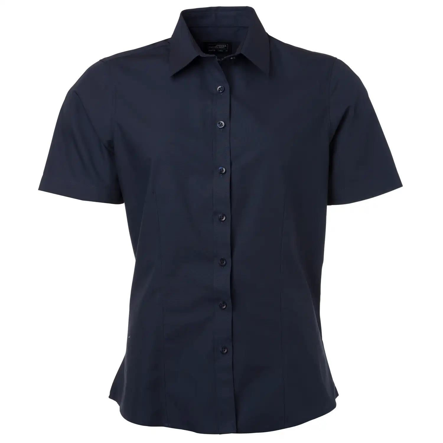 Damen Kurzarm Bluse "JN679" in navy, 3XL - Thumbnail 1