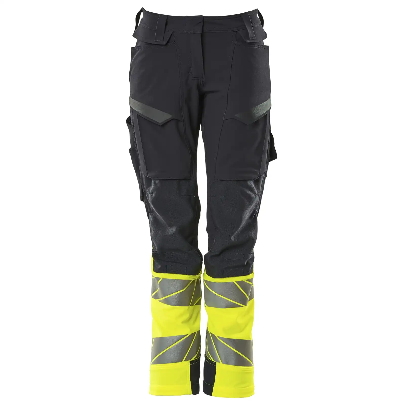 Damen Warnschutz Stretch Bundhose Kl. 1 "ACCELERATE SAFE" Diamond in schwarzblau/gelb, 76C42 - Thumbnail 1