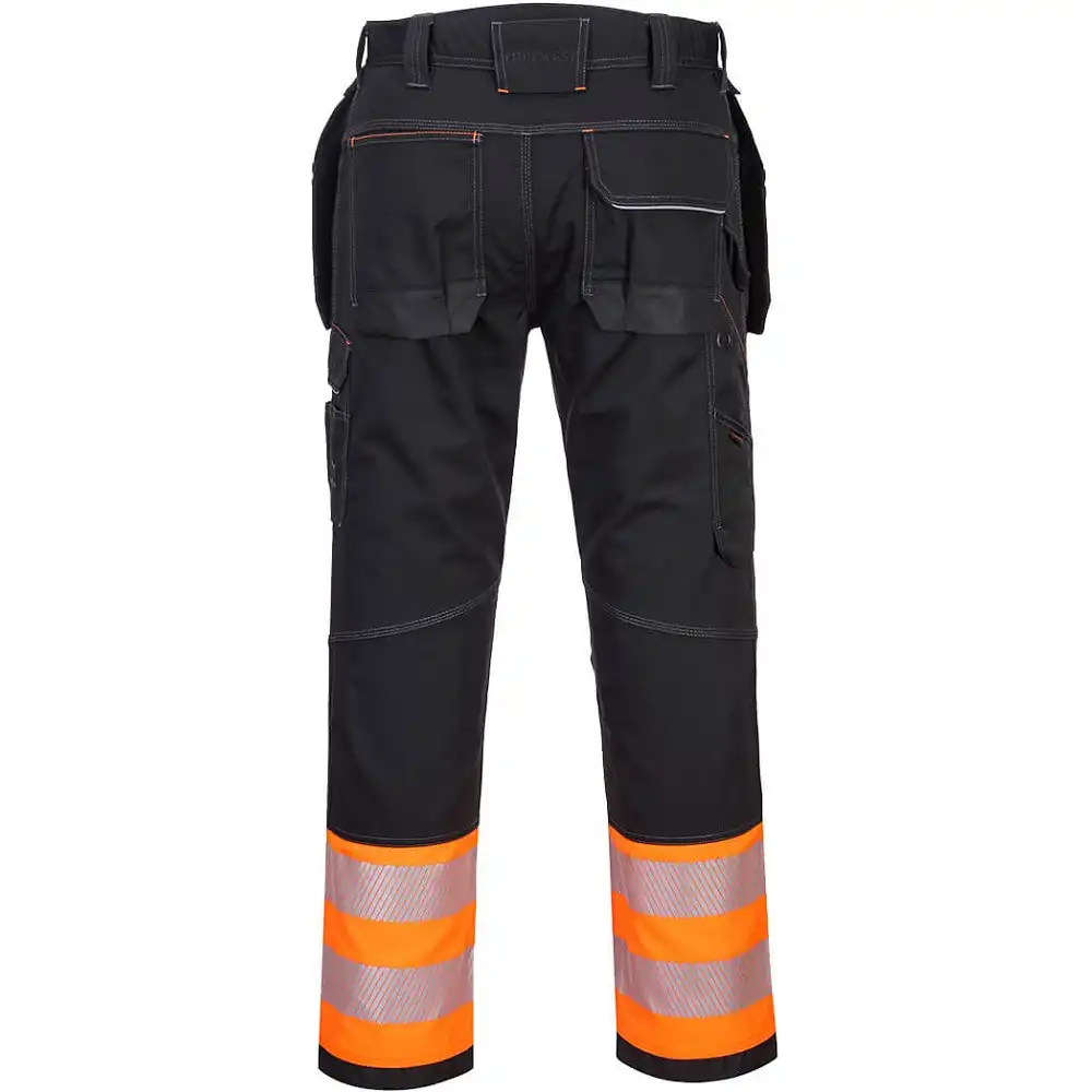 Warnschutz Handwerkerhose "PW307" PW3 Kl. 1 in orange/schwarz, 33 - Thumbnail 2