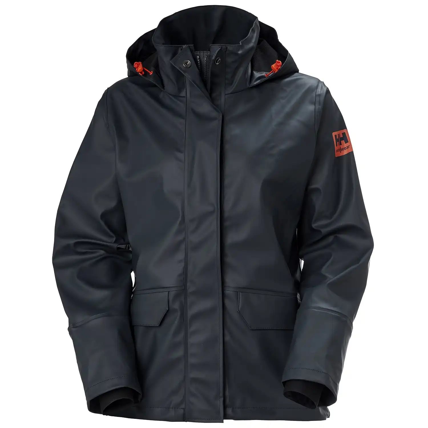 Damen PU-Regenjacke "LUNA" in marine, XXL - Thumbnail 1