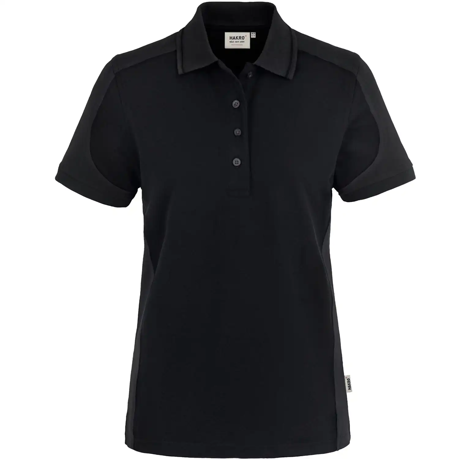 Damen Polo-Shirt "CONTRAST PERFORMANCE" 239 in schwarz, L - Thumbnail 1