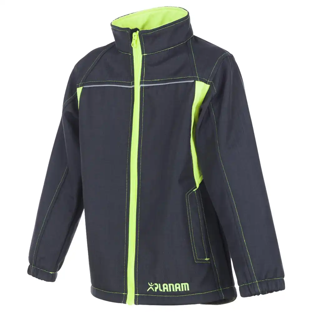Kinder Softshelljacke "JUNIOR" in anthrazit, 122/128 - Thumbnail 1