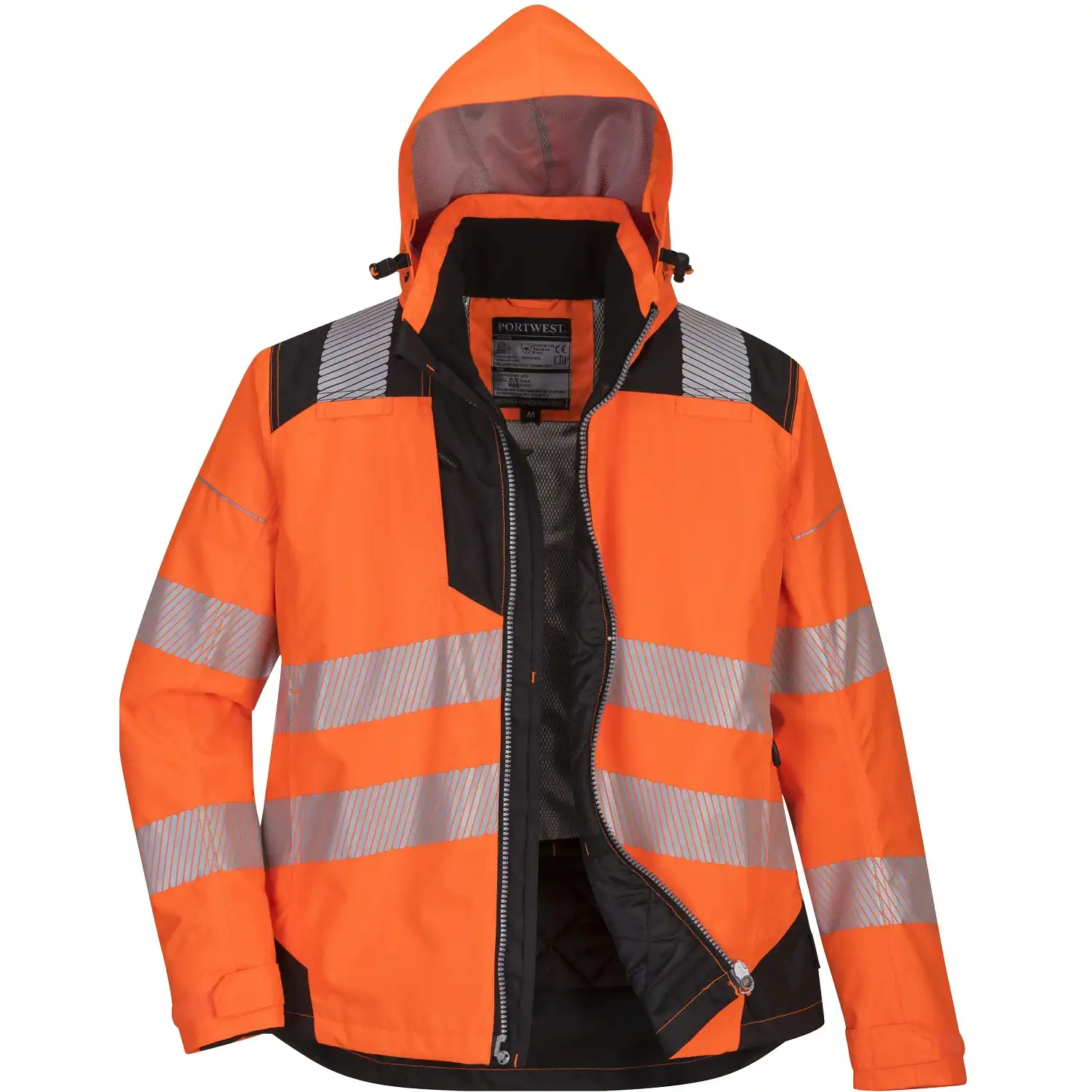 Damen Warnschutz Winterjacke "PW382" PW3 in orange/schwarz, L - Thumbnail 1