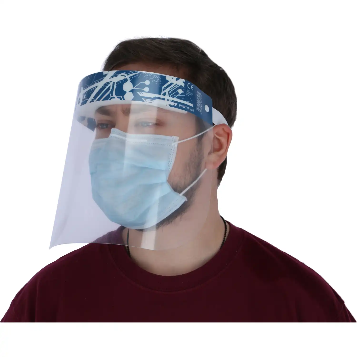 Gesichtsschutz-Visier - "BASIC" klar - Thumbnail 1