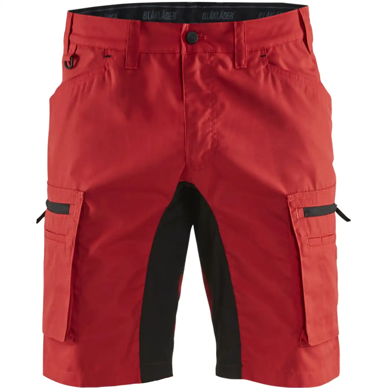 Stretch Service-Shorts "1449" in rot/schwarz, C48 - Thumbnail 1