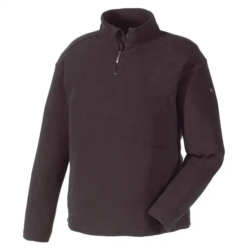 Microfleece-Pullover "STAVANGER" schwarz in 3XL - Bild 1