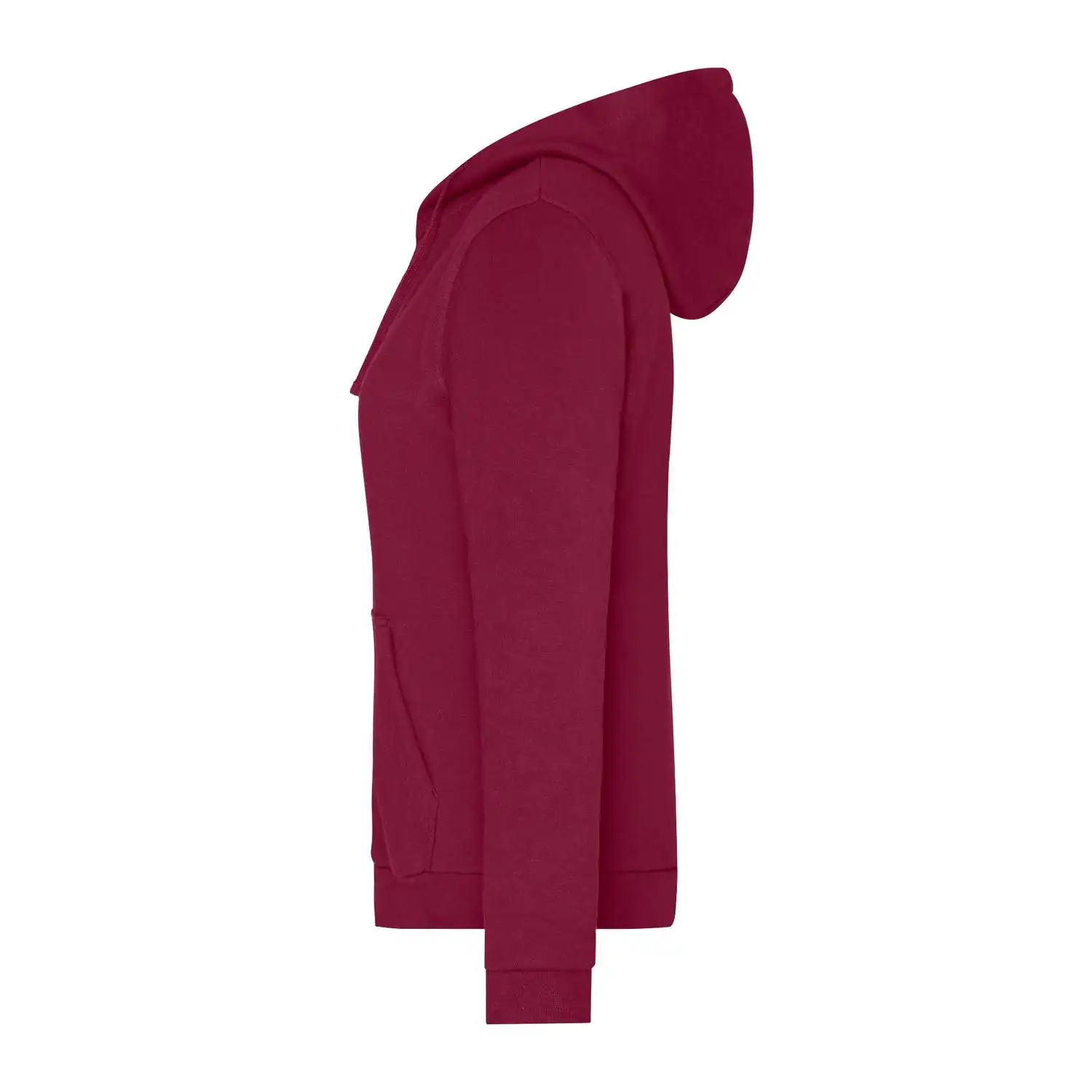 Ladies' Promo Zip Hoody in wine, M - Thumbnail 2