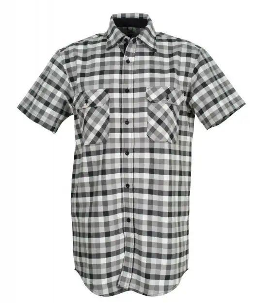 Baumwollhemd kurzarm "COUNTRY" 160g/m² in schwarz, 41/42 - Bild 1