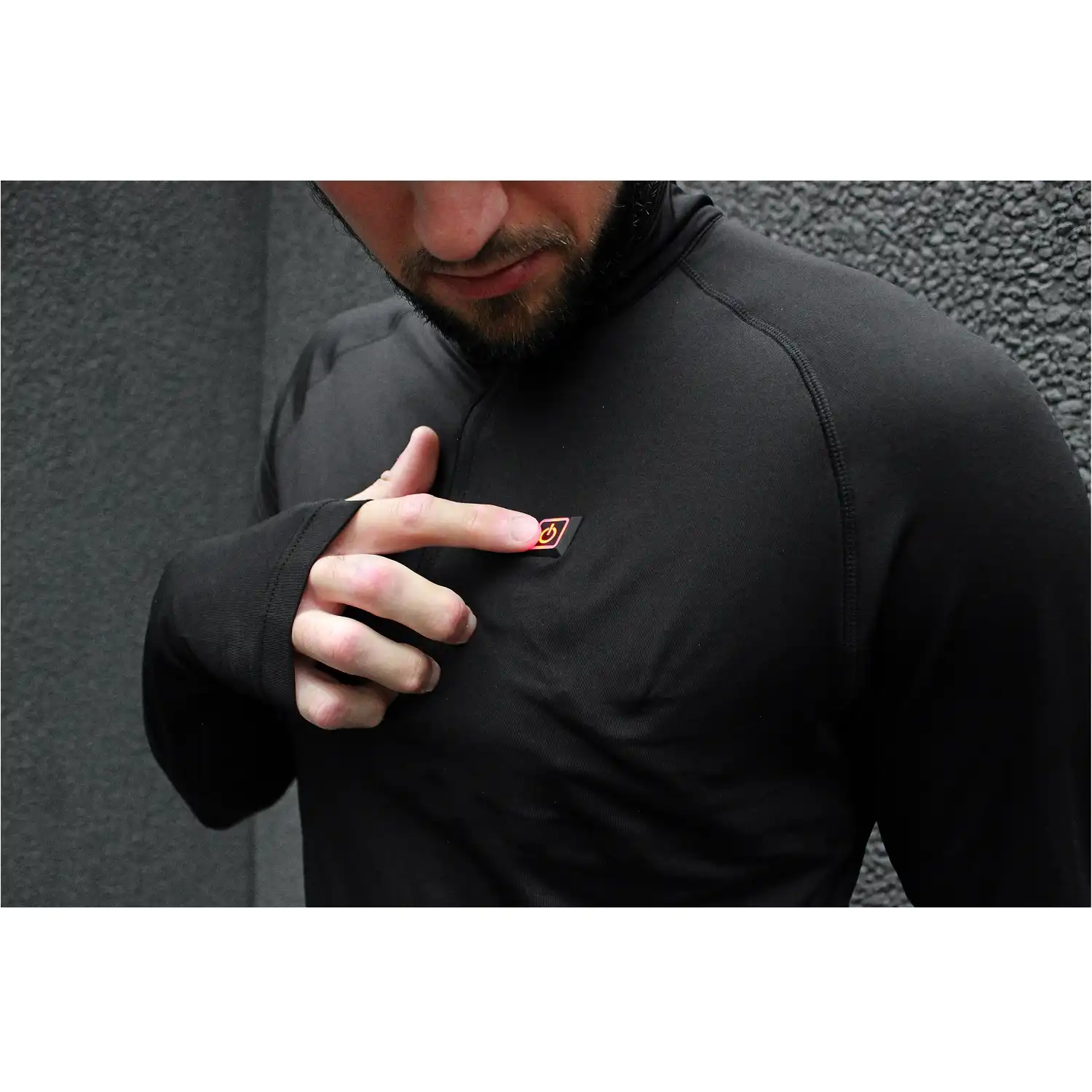 Beheizbares Thermo-Unterhemd "7262-242" schwarz in L - Thumbnail 4