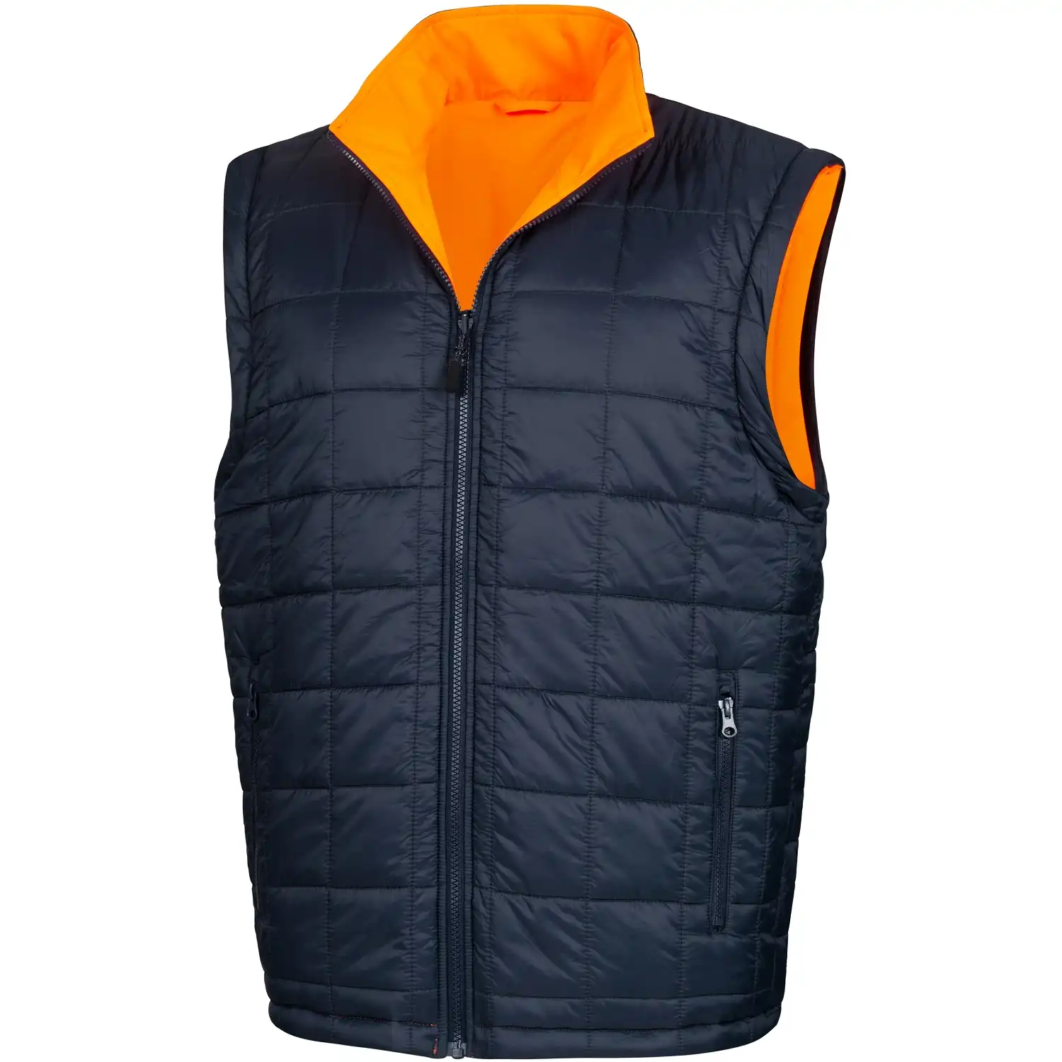 Warnschutz Winterjacke 6-in-1 "MOTION TEX VIZ PLUS" in orange/marine, XL - Thumbnail 9
