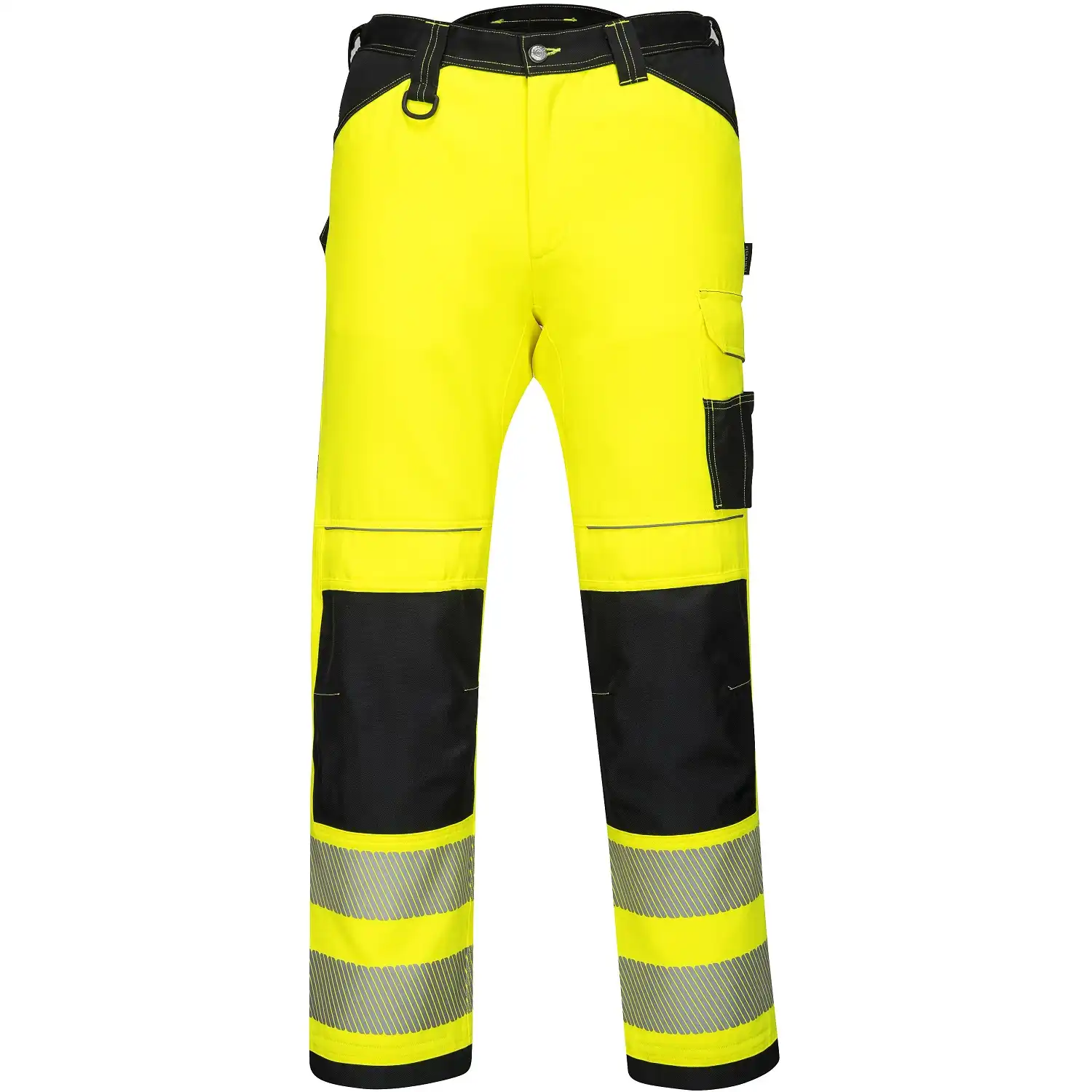 Damen Warnschutz Stretch-Bundhose "PW385" PW3 in gelb/schwarz, 30 - Thumbnail 1