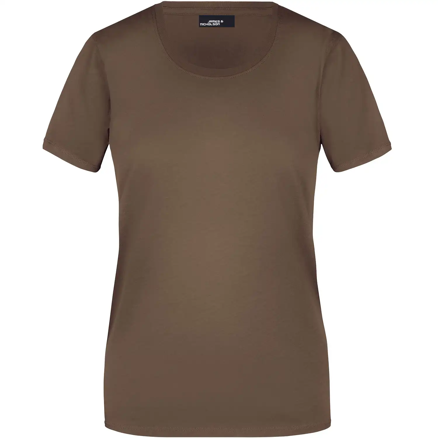 Damen Basic T-Shirt "JN901" in braun, 3XL - Bild 1