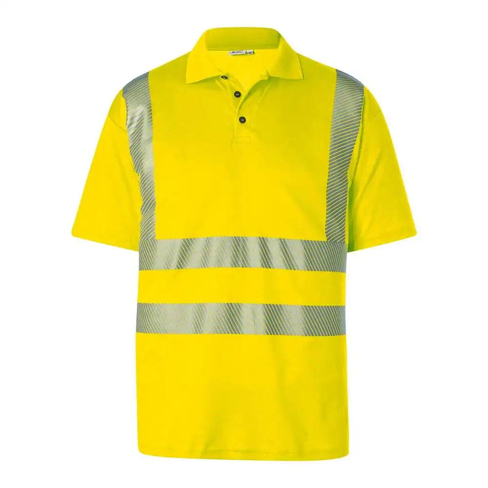 Warnschutz Poloshirt 180g/m² "REFLECTIQ" UV-Schutz in warngelb, L - Bild 1