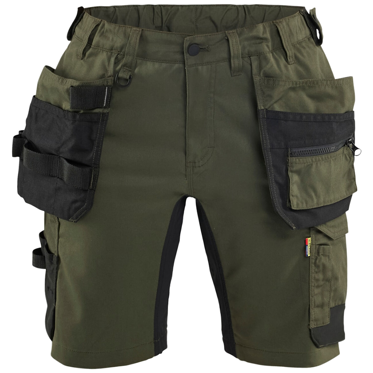 Damen Arbeitsshorts "7133" in waldgrün/schwarz, C44 - Thumbnail 1