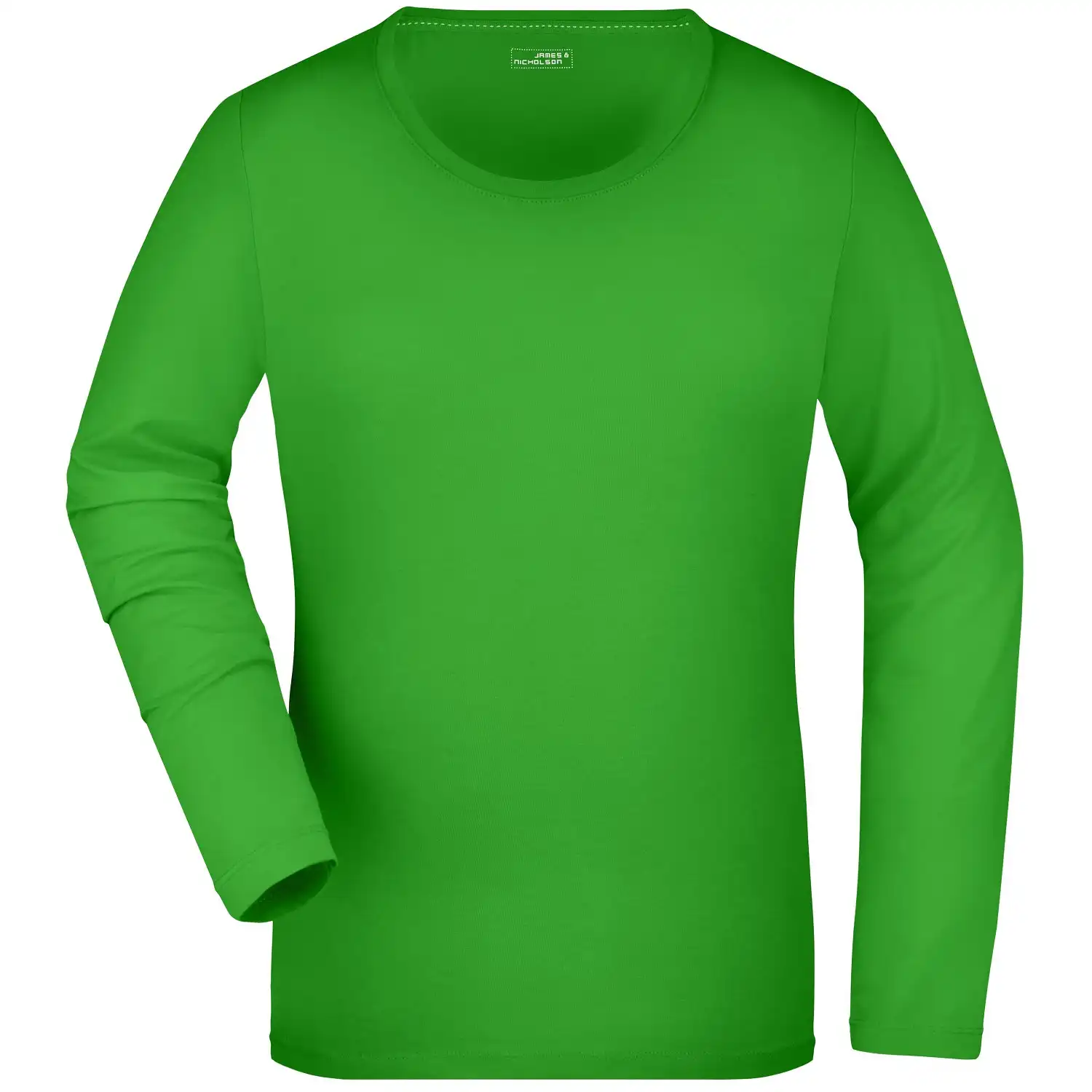 Damen Langarmshirt "JN927" in lime-green, M - Bild 1
