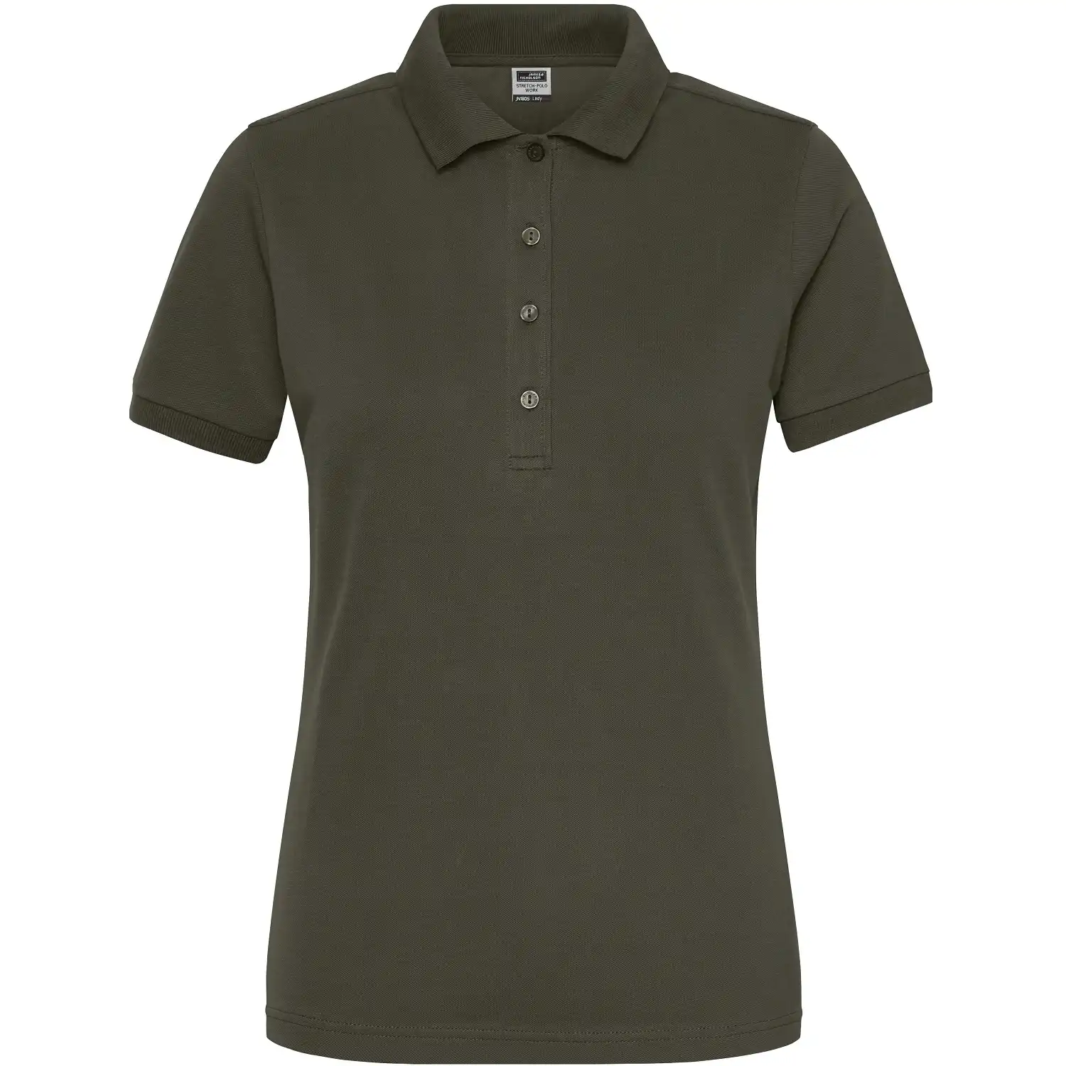 Damen Bio Stretch Polo-Shirt "JN1805" UV-Schutz in olive, L - Bild 1