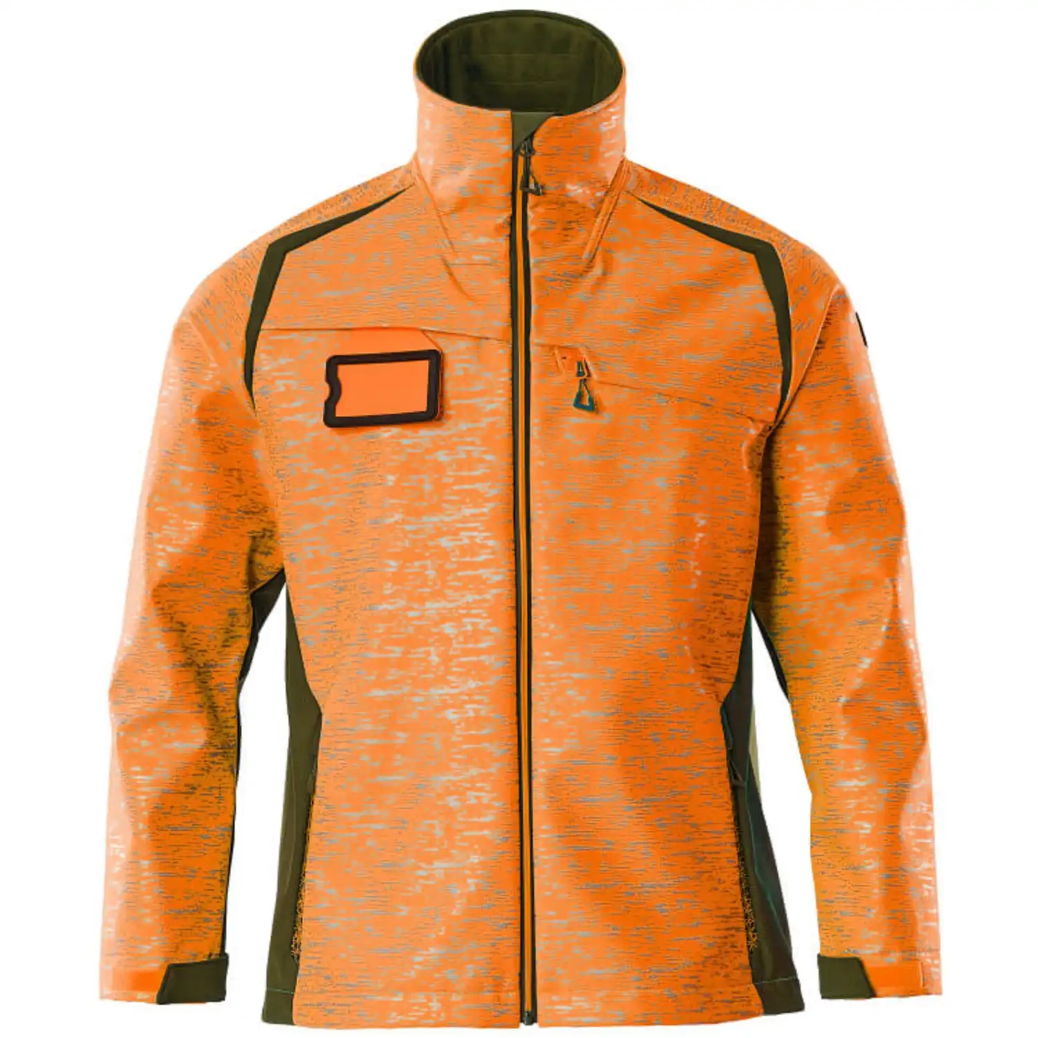 Softshelljacke "ACCELERATE SAFE" in orange/moosgrün, XXL - Thumbnail 1