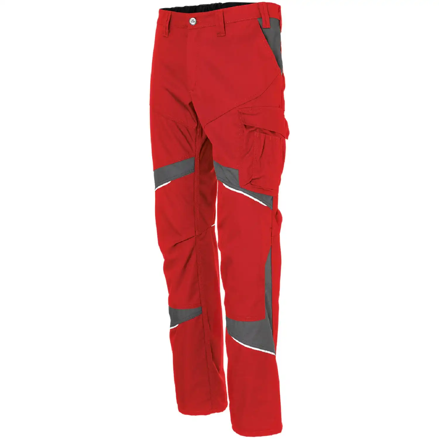 Damen Bundhose "ACTIVIQ cotton+" in rot/anthrazit, 34 - Thumbnail 1