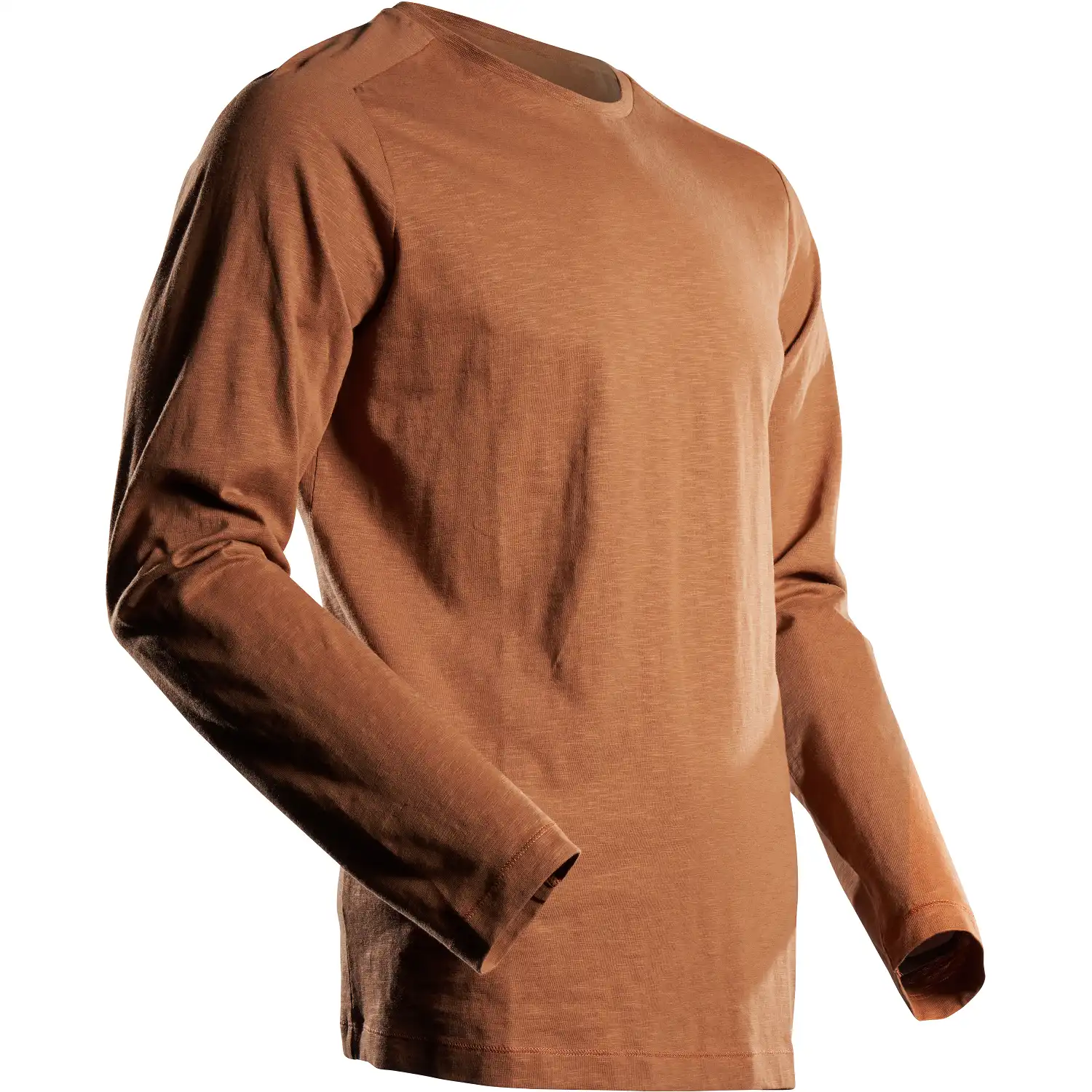 Langarmshirt "22581-983" Customized in nussbraun, L - Thumbnail 1