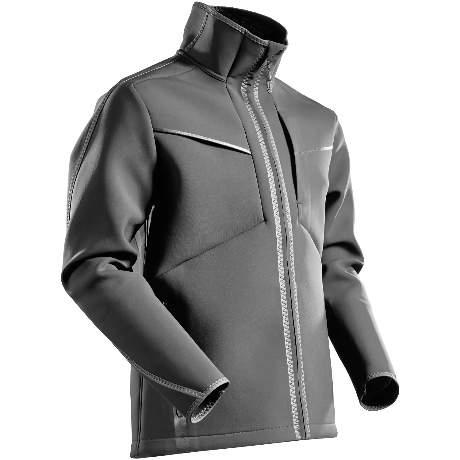 Softshelljacke "22085-662" Customized in anthrazit, L - Bild 1