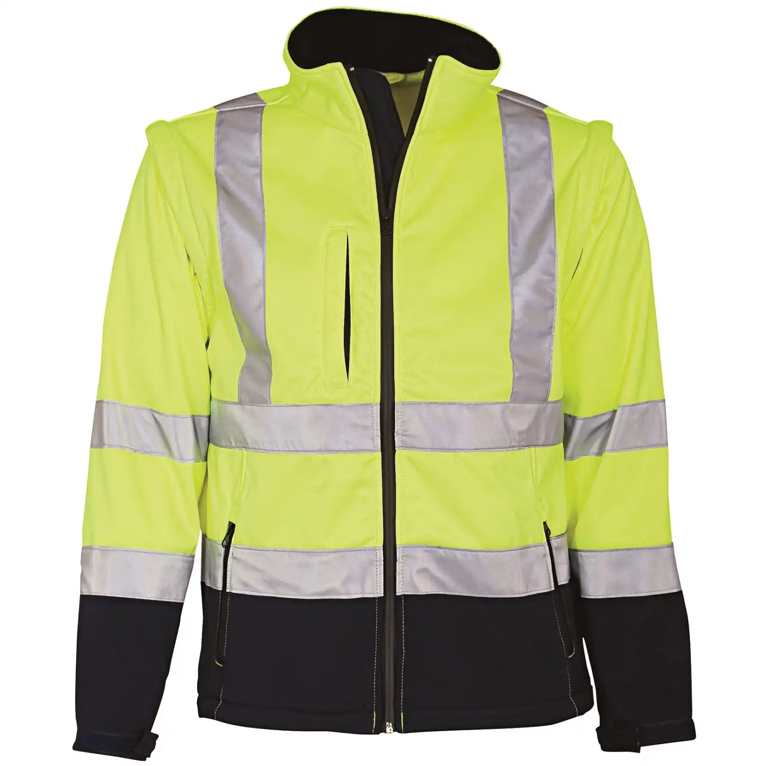 Warnschutz Softshelljacke 2-in-1 "086500R" Visible Xtreme Kl. 2 in fluorgelb, XL - Bild 1
