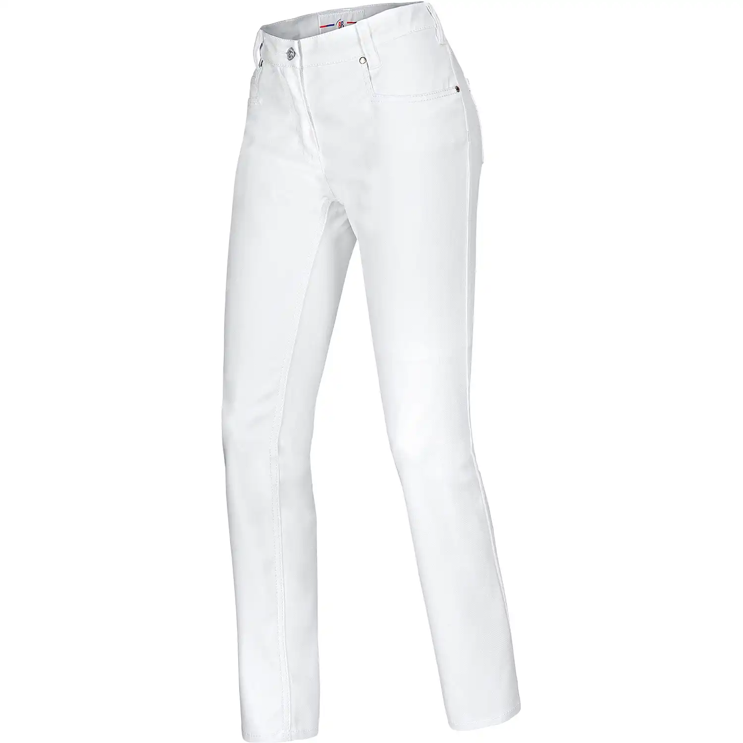 Damen Stretch Jeans-Bundhose "1732-687" Med & Care weiß in 33/32 - Thumbnail 1