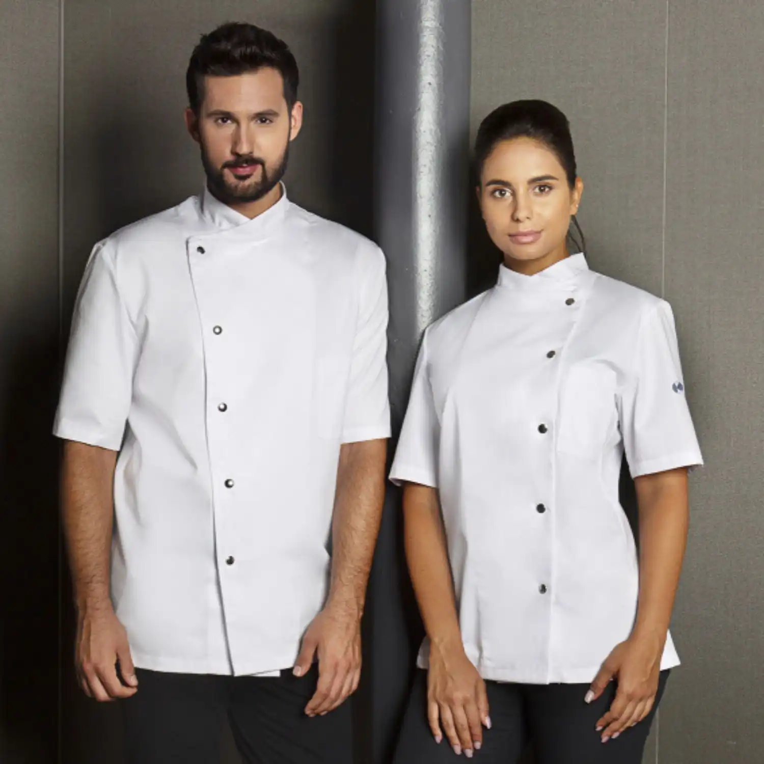 Herren Kochjacke Gustav "JM 15" in 64, Weiß - Thumbnail 7