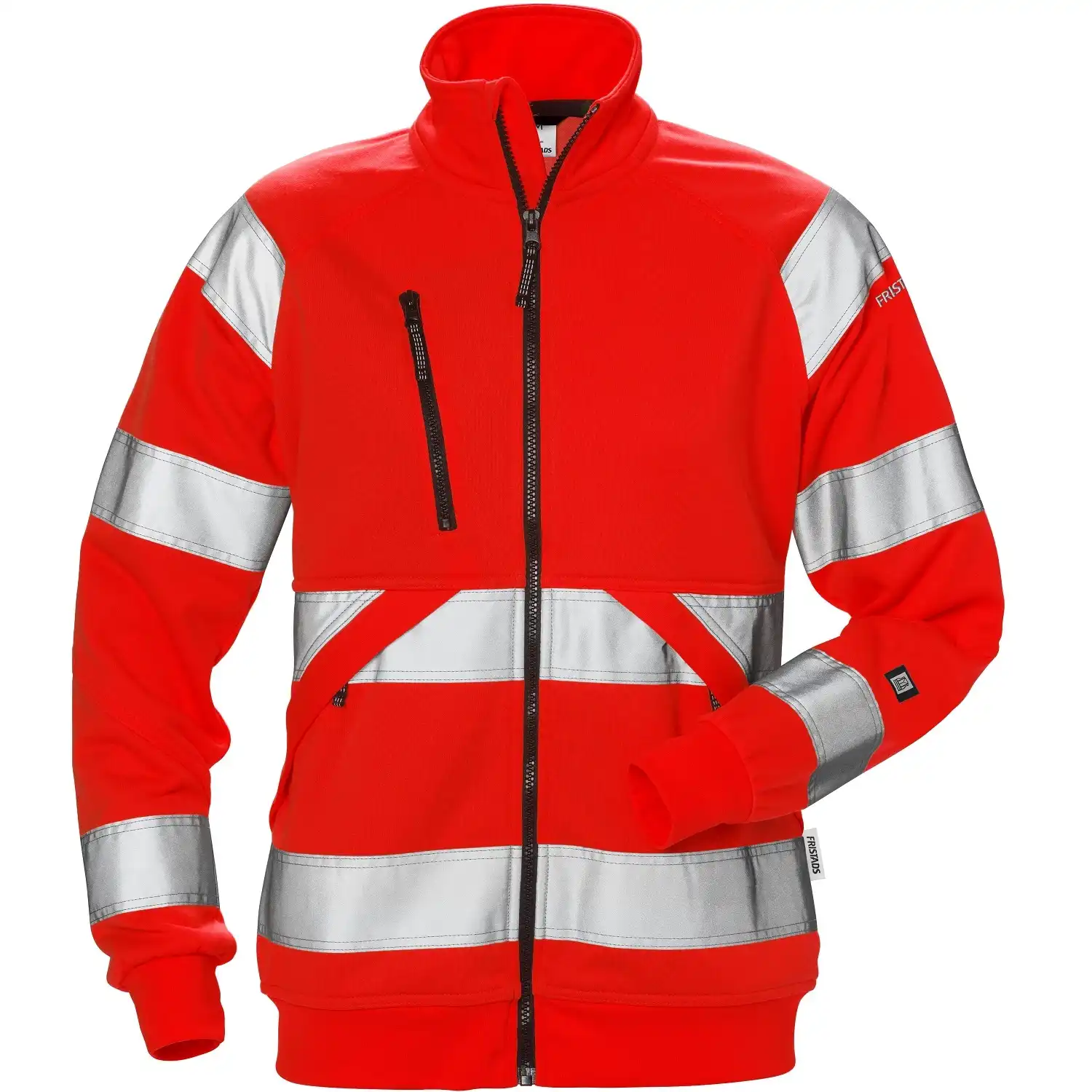 Warnschutz Damen Sweatjacke Kl. 3 "7427 SHV" in XS, Rot - Thumbnail 1