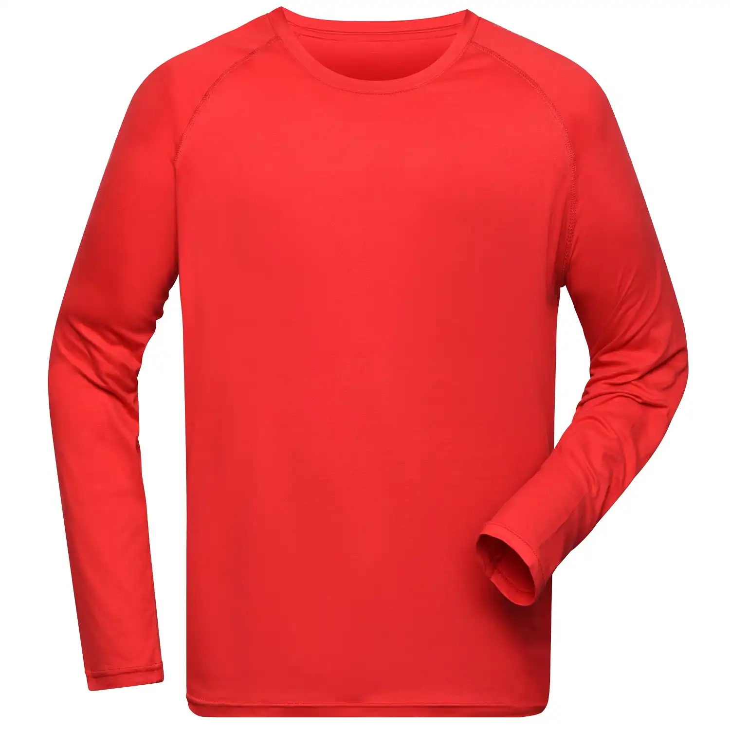 Langarm Funktionsshirt "JN522" in bright-red, S - Thumbnail 1
