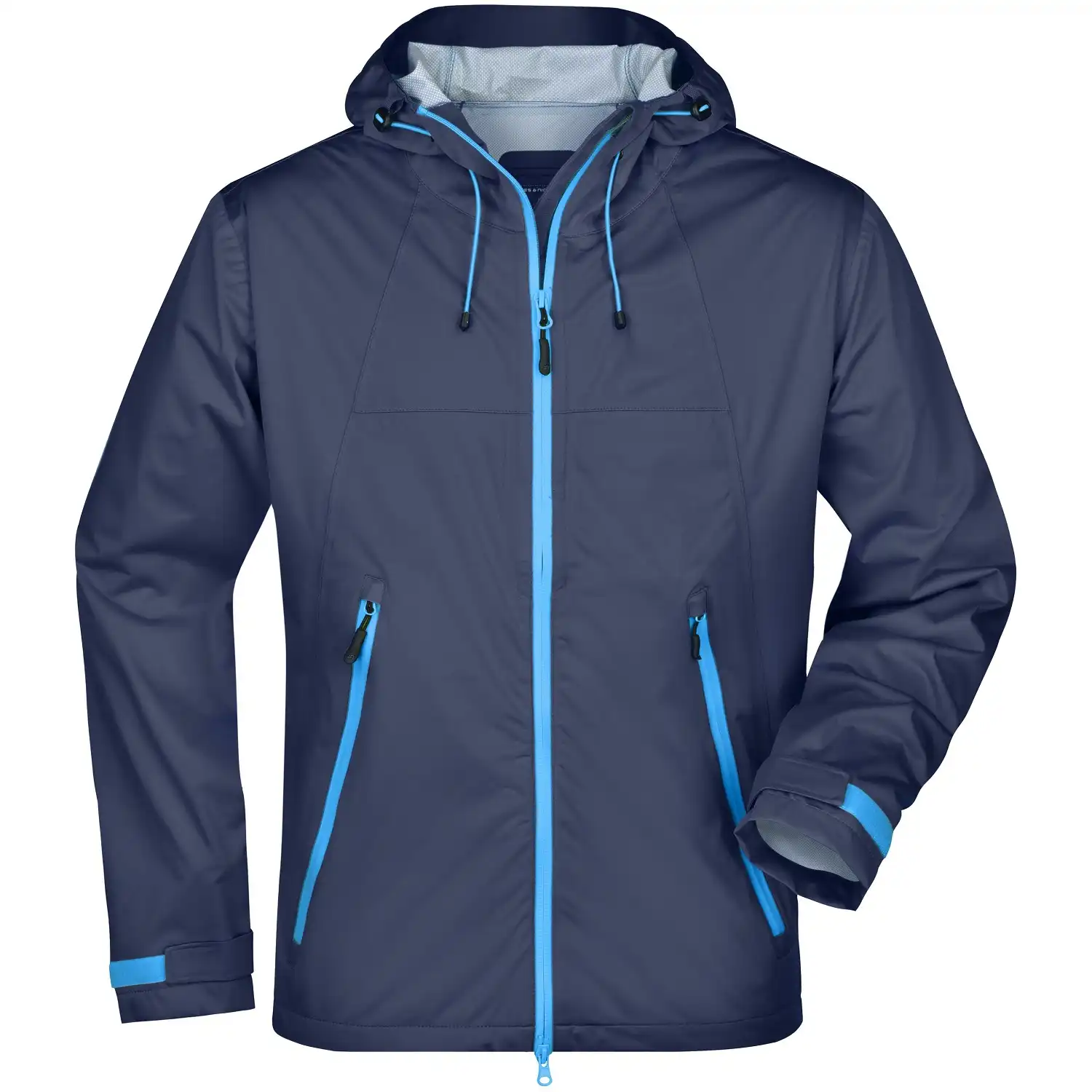 Ultralight Regenjacke "JN1098" in navy/cobalt, 3XL - Bild 1