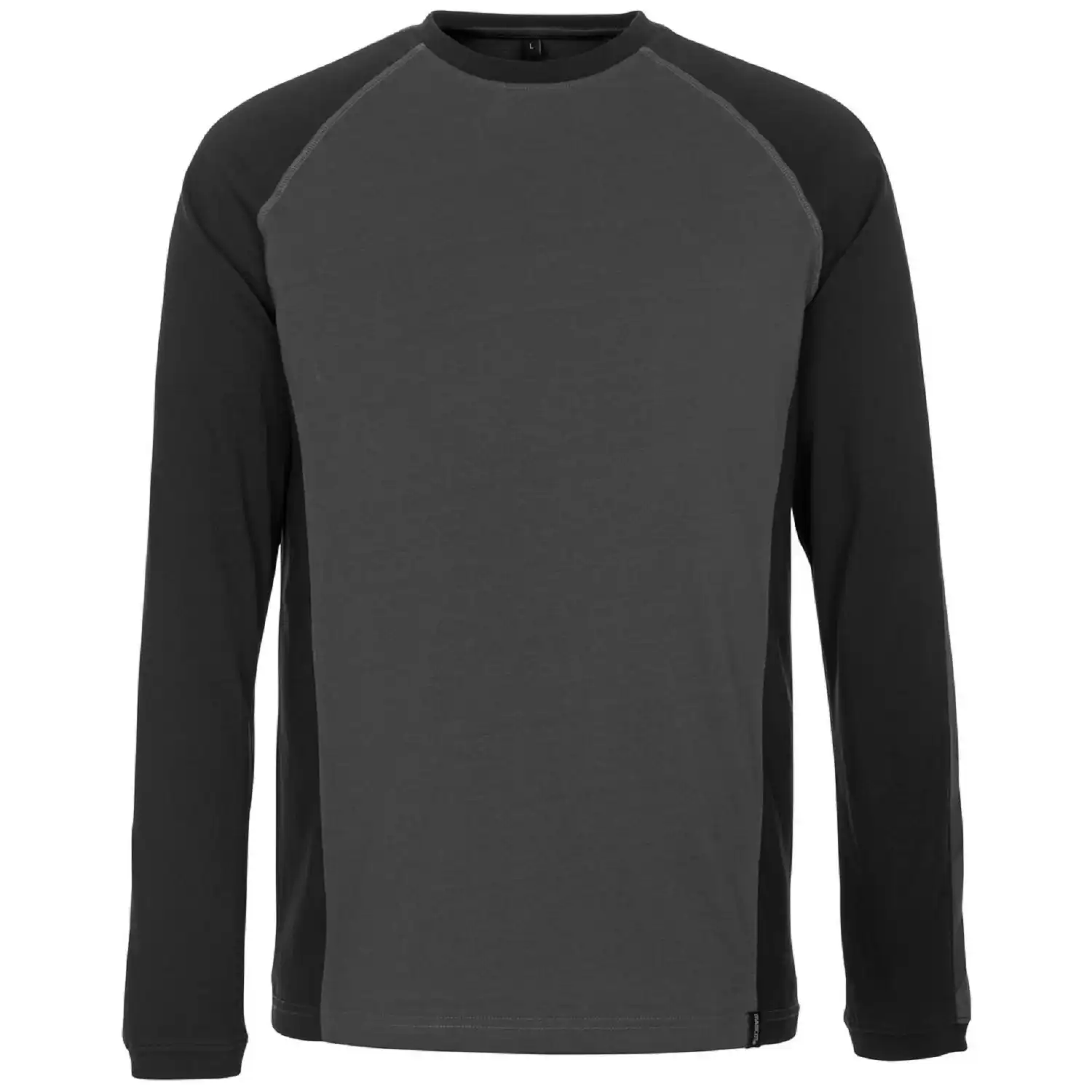 Langarmshirt "BIELEFELD" Unique in dunkelanthrazit/schwarz, XS - Bild 1